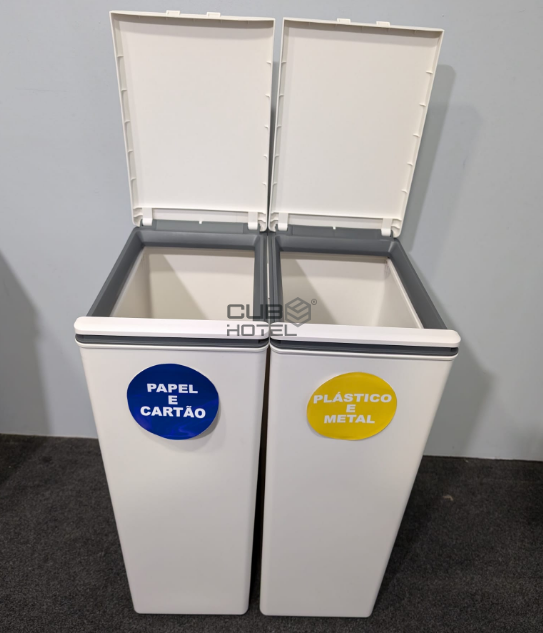 Ecopoint Touch 2x40L Conectable Blanco Morandi 